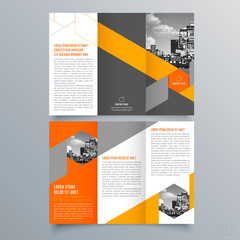 Brochure design, brochure template, creative tri-fold, trend brochure