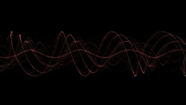 Intertwined Technology Fibers Animation Background, Loop, 4k