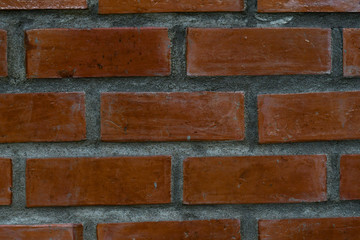 Red brick wall seamless Vector illustration background - texture pattern for continuous replicate.