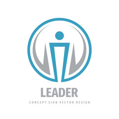 Leader - vector business logo template concept illustration. Abstract torch creative logo sign. Award winner cup logo symbol. Championship logo icon. Graphic design element. 