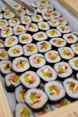 Gimbap, Korean rice roll at buffet