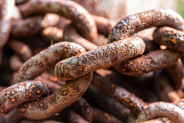 Macro old chain vintage style