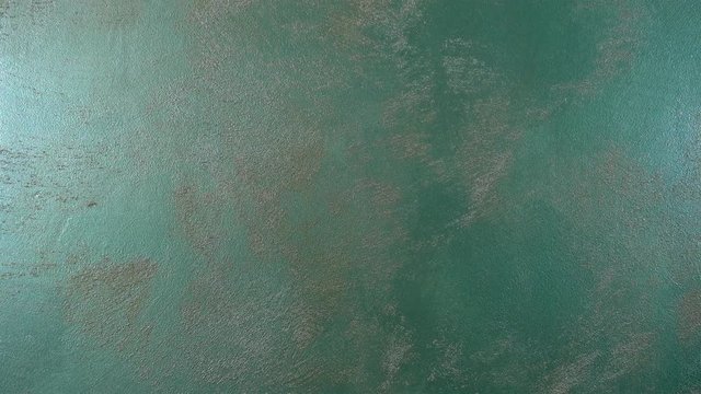 Original ornamental pattern. Venetian Plaster. Dolly shot.