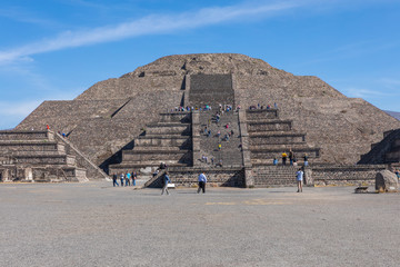 The Pyramids in ancient city of Teotihuacan in Mexico.