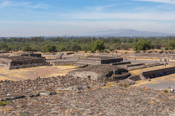 The Pyramids in ancient city of Teotihuacan in Mexico.