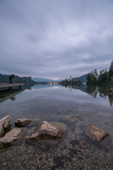 Landscapes of Bled Island in Bled Lake, Slovenia
