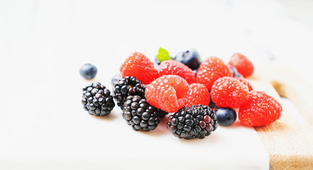 Ripe and juicy fresh berries