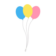 Vector illustration of a bunch of balloons.