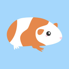 Vector illustration of a guinea pig.