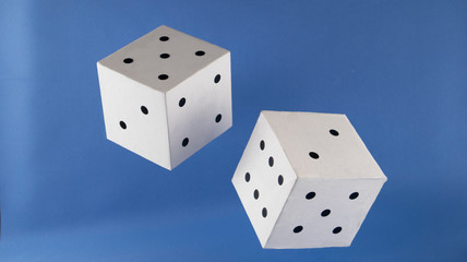 playing dice hang in the air