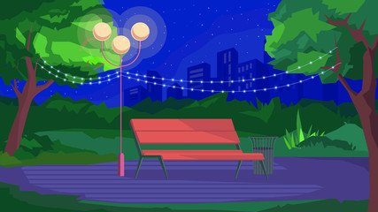 Park at night - Background