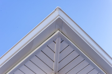 Colonial white soffit provides optimal ventilation for roof overhangs