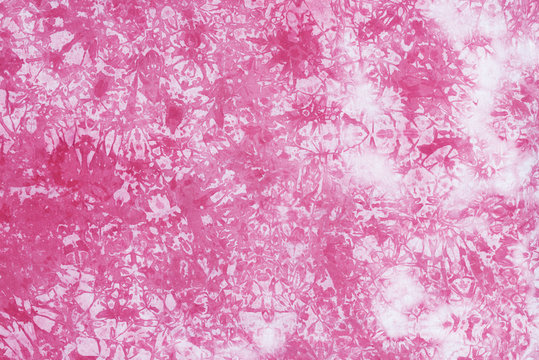 tie dye pattern hand dyed on cotton fabric abstract texture background.