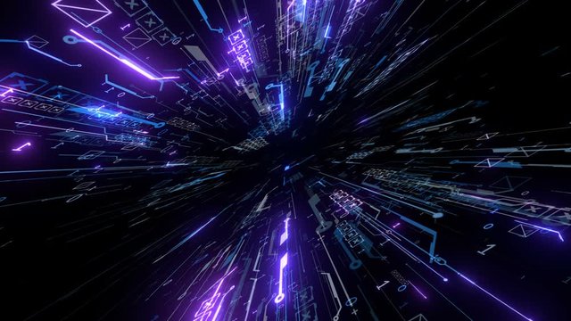 hi-tech logo reveal background animation
