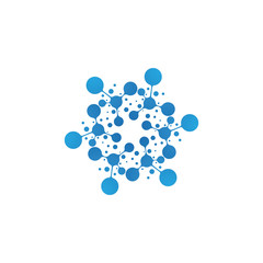 Molecule vector illustration design