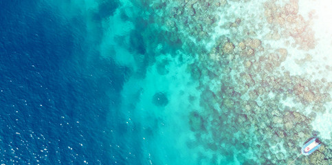 Surin Islands National Park from drone, panoramic view, Thailand