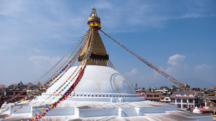 Nepal Kathmandu Boudha Stupa or Boudhanath is a one of the largest spherical stupas in Nepal.Boudha Stupa is a famous place for tourist attraction in Kathmandu city
