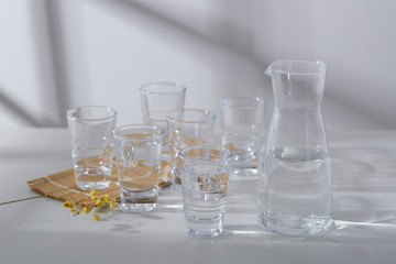 Glass liquor cup