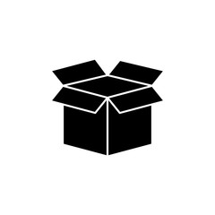 Box icon vector. Open box icon. Cardboard box. packaging open.