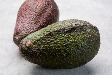 New harvest of fresh ripe hass avocado