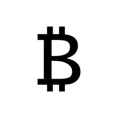 Bitcoin sign icon. Crypto currency symbol. Blockchain. Cryptocurrency