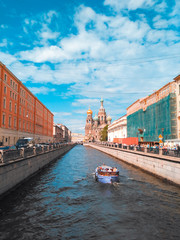 Obraz premium St Petersburg, Russia - June 11, 2017: Church of the Savior on Spilled Blood in St. Petersburg