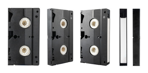 Obraz premium video tape cassette isolated on white background