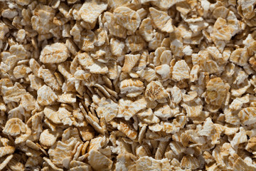 Raw oatmeal texture