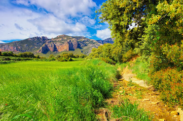 Fototapeta na wymiar Sierra de Guara in Aragon, Spanien -Sierra de Guara in Aragon