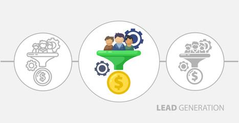 Lead Generation icon. Simple flat element illustration. Lead Generation concept