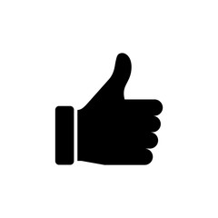 like icon isolated on white background. Thumbs up icon. social media icon
