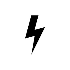 Lightning icon isolated on white background. Bolt icon vector. Energy and thunder electric icon