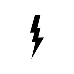 Lightning icon isolated on white background. Bolt icon vector. Energy and thunder electric icon