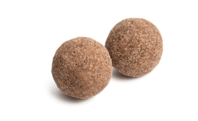 Fototapeta na wymiar chocolate truffles isolated