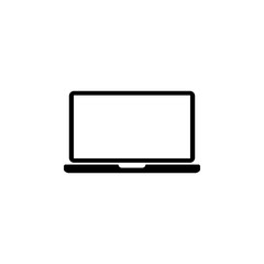 Laptop icon isolated on white background. Laptop vector icon