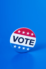 vote badge for the United States election.
