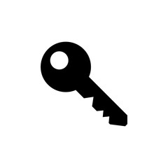 Key icon isolated on white background. Key vector icon. Key symbol