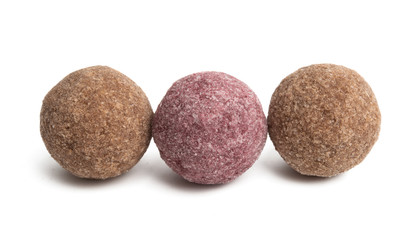 Fototapeta premium chocolate truffles isolated