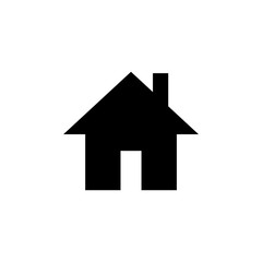 Home icon isolated on white background. House vector icon. Address