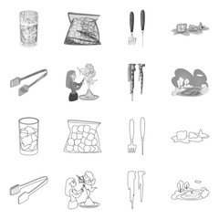 Obraz premium Vector design of texture and frozen logo. Collection of texture and transparent vector icon for stock.