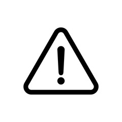 Exclamation danger sign illustration. attention sign icon. Hazard warning attention sign. icon alert. Risk