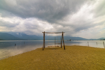 Beautiful landscape with sea beach in Vietnam