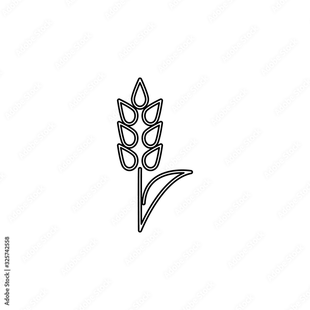 Poster ear icon. simple thin line, outline vector of web icons for ui and ux, website or mobile application