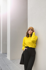 Young Woman represent her fashion style