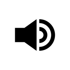 Speaker icon isolated on white background. Volume icon. Loudspeaker icon vector. Audio. Sound