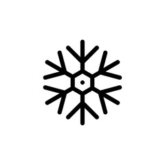Snowflake icon isolated on white background. snow icon vector. Symbol of winter, frozen