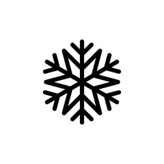 Snowflake icon isolated on white background. snow icon vector. Symbol of winter, frozen