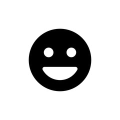 Smile icon isolated on white background. Smile vector icon. Emoticon Icon vector. Emoji