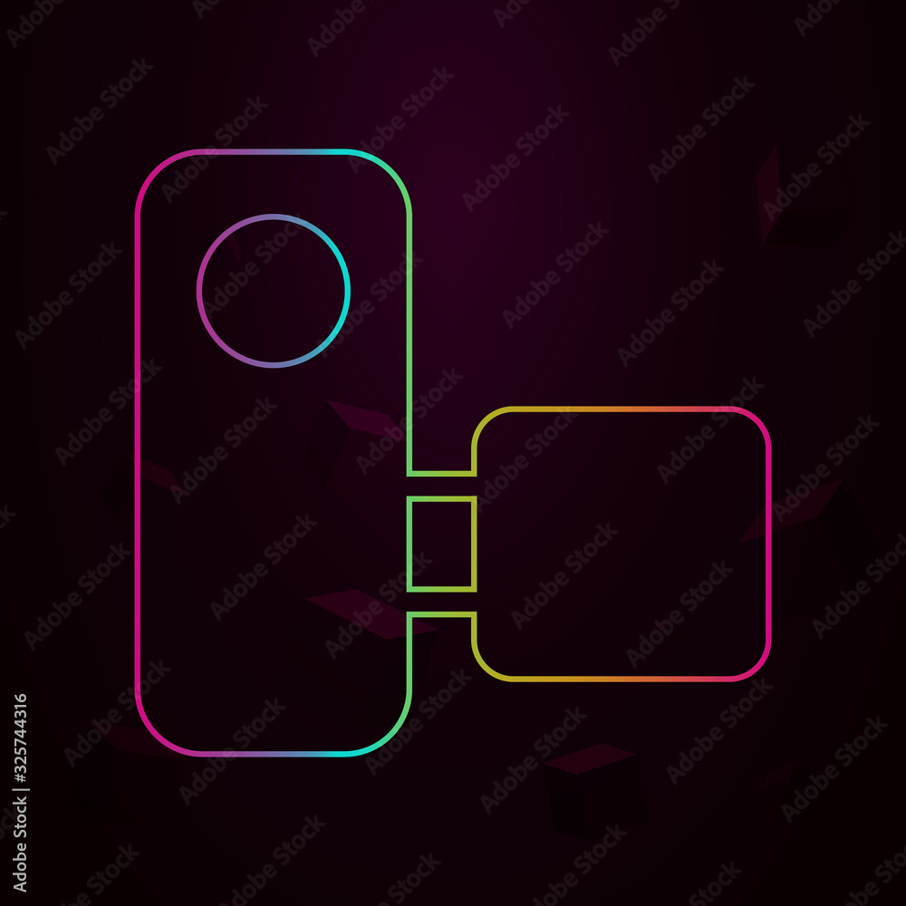 Aufkleber manual camera nolan style icon. simple thin line, outline vector of web icons for ui and ux, website