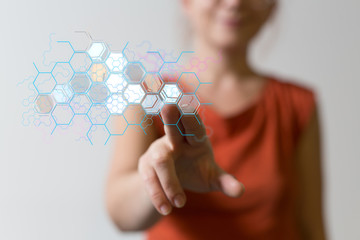 Cloud computing concept - connect to cloud